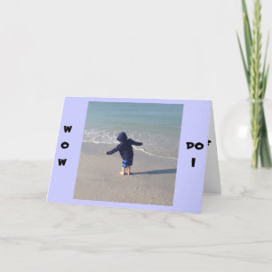 BOY ON BEACH WISHES "YOU A HAPPY BIRTHDAY" CARD