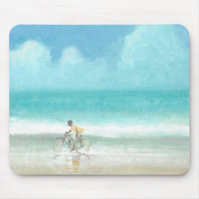 Boy on Bicycle  3 Mouse Mat (Front)