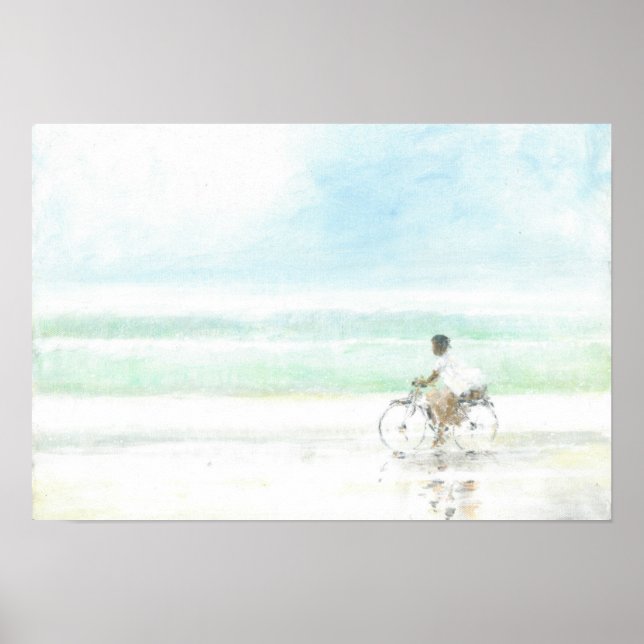 Boy on Bicycle Poster (Front)