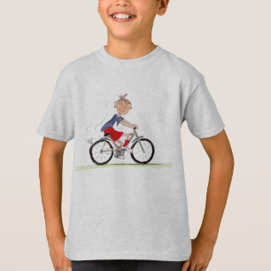 Boy On Bike Cycling T-Shirt
