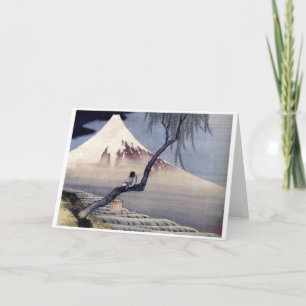 Boy on Mount Fuji, Hokusai Card