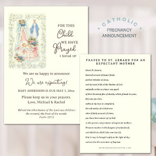 Boy or Girl Baby Pregnancy Announcement 