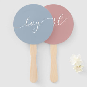 Boy Or Girl Baby Shower Game Hand Fan