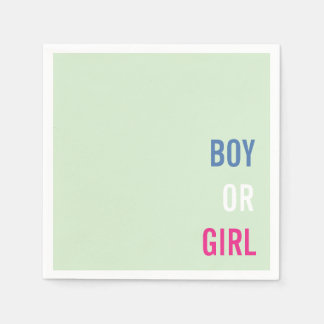 Boy or Girl Baby Shower Napkin