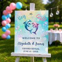 Boy or Girl Dolphin Big Reveal Welcome
