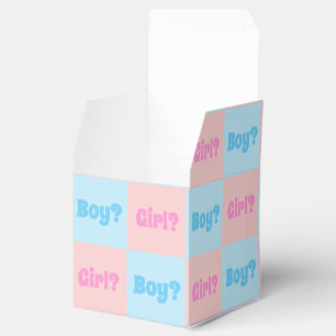 Boy or Girl Gender Reveal Favour Box