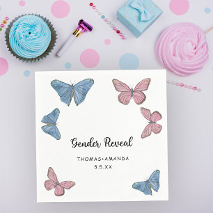 Boy or girl. Gender reveal Napkin