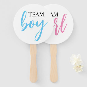 Boy or Girl Gender Reveal Party Sign Fans