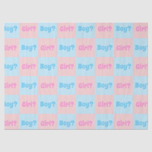 Boy or Girl Gender Reveal Tissue Paper