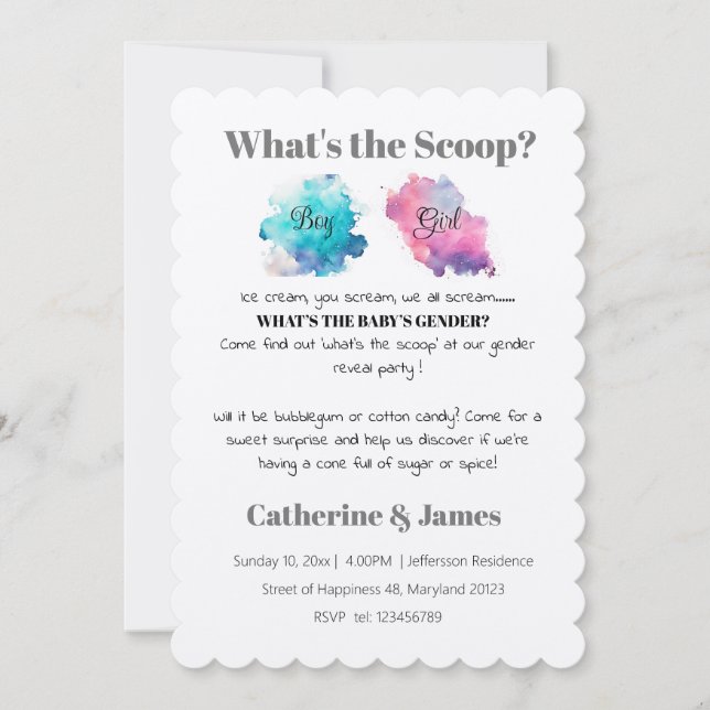 Boy or Girl, What Will It Be Gender Reveal Invitation (Front)