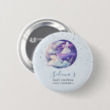 Boy Over the Moon Modern Baby Shower 