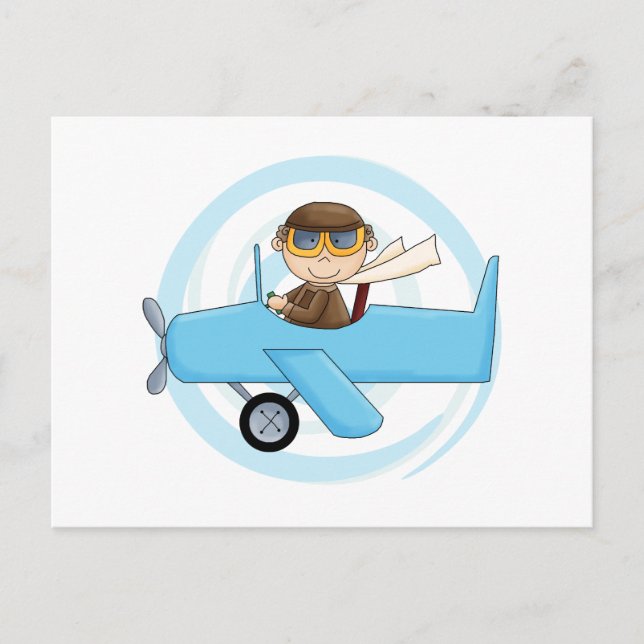 Boy Pilot Tshirts and Gifts Postcard (Front)