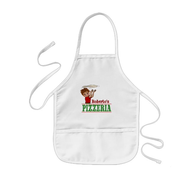 Boy Pizza Party Apron (Front)