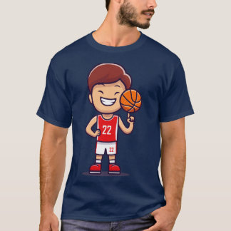 Boy Playing Basketball T-Shirt