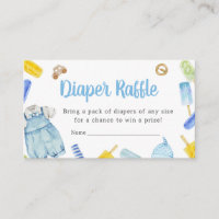 Boy Popsicle Baby Shower Diaper Raffle