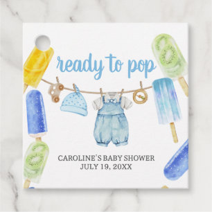 Boy Popsicle Baby Shower Favour Tags