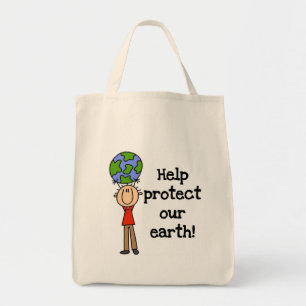 Boy Protect Our Earth T-shirts and Gifts Tote Bag
