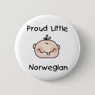 Boy Proud Little  Norwegian 6 Cm Round Badge