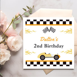  Boy Race Car Birthday Party Napkin