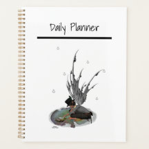 Boy Rain Fairy With Frog Daily Planner