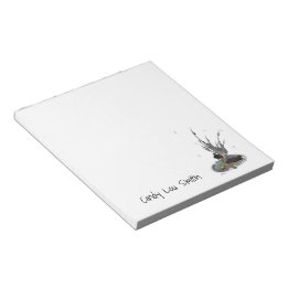 Boy Rain Fairy With Frog Notepad