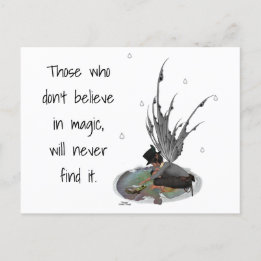 Boy Rain Fairy With Frog Posrcard Postcard