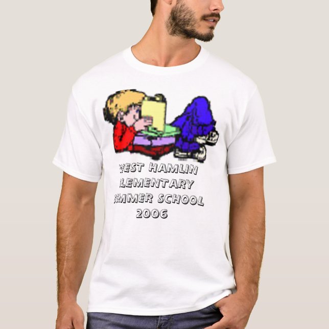 boy_read2, WEST HAMLIN ELEMENTARYSUMMER SCHOOL ... T-Shirt (Front)