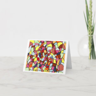 "Boy Reading a Book" folded greeting card