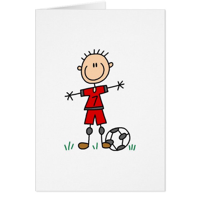 Boy Red Uniform Soccer (Front)