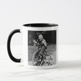 Boy Riding Tricycle Mug