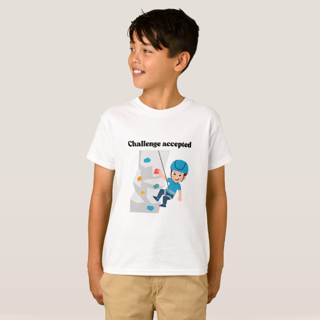 Boy rock climbing T-Shirt (Front Full)