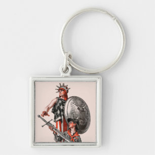 Boy Scout and Liberty Key Ring