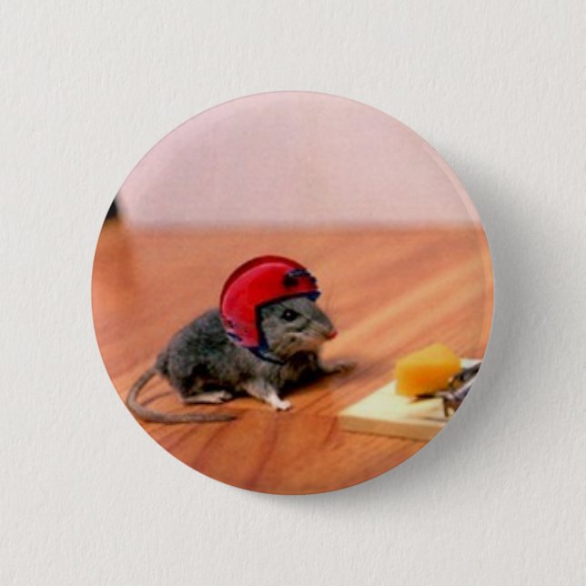 Boy Scout Mouse 6 Cm Round Badge (Front)