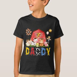 Boy Shirt Daddy Farm Cow Birthday Matching