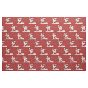 Boy Skating Vintage Thunder_Cove Christmas Fabric