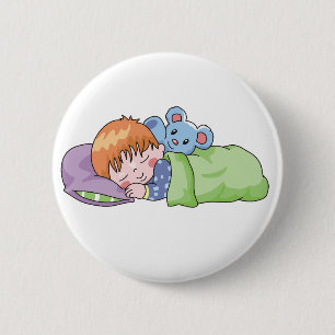 Boy Sleeping 6 Cm Round Badge