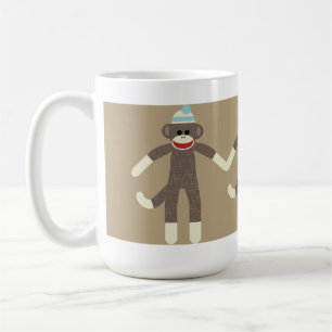 Boy Sock Monkey friends mug