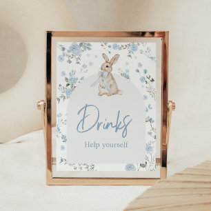 Boy Some Bunny Baby Shower Drinks Poster