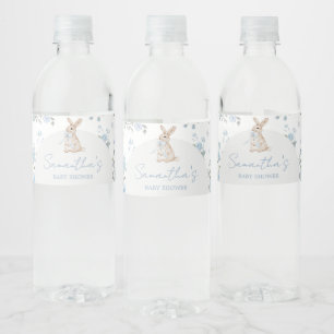 Boy Some Bunny Baby Shower Water Bottle Label