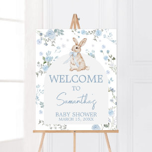 Boy Some Bunny Baby Shower Welcome Poster
