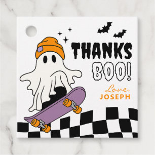 Boy Spooky Halloween Birthday Favour Tags