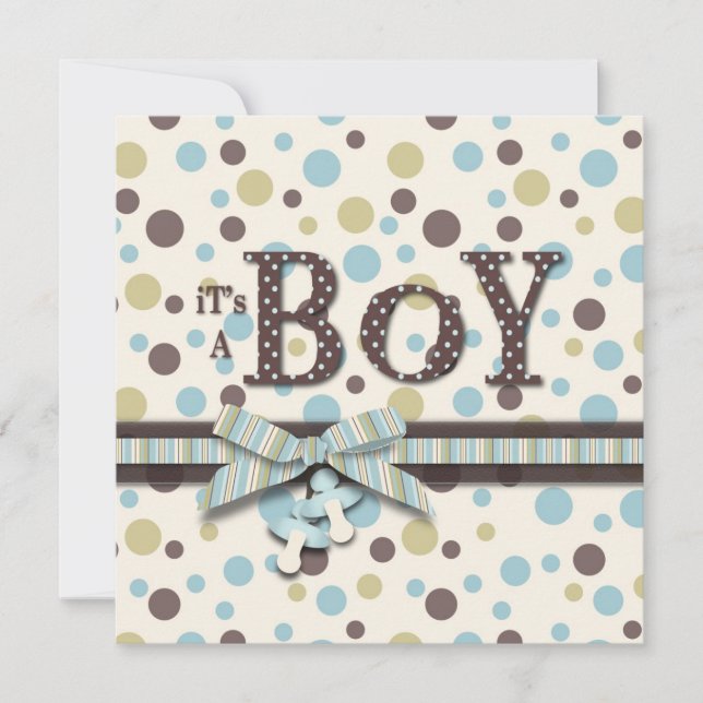 Boy Square Announcement (Front)