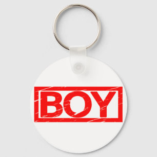 Boy Stamp Key Ring