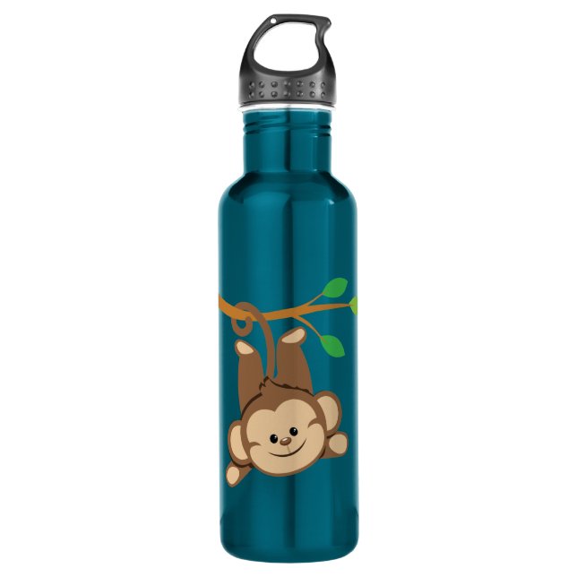 Boy Swinging Monkey 710 Ml Water Bottle (Front)