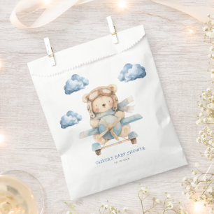 Boy Teddy Bear Baby Shower Favour Bags