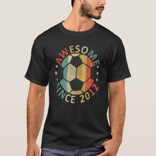 Boy Ten Awesome Since 2012 10th Birthday Soccer Pl T-Shirt