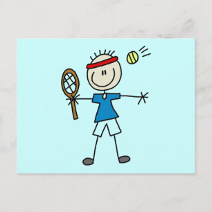 Boy Tennis Player tshirts and Gifts Postcard