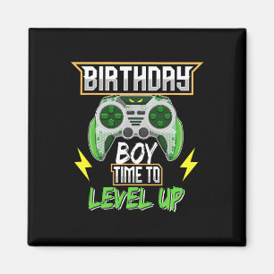 Boy Time To Level Up Video Game Birthday Boys Kids Magnet