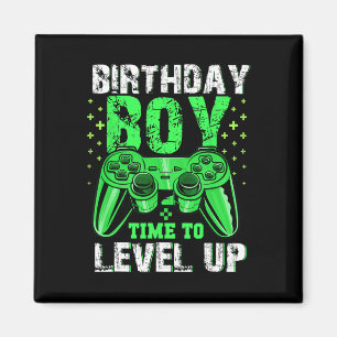 Boy Time To Level Up Video Game Birthday Boys Yout Magnet
