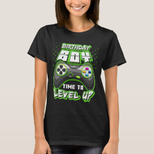 Boy Time To Level Up Video Game Birthday Gamer 11 T-Shirt